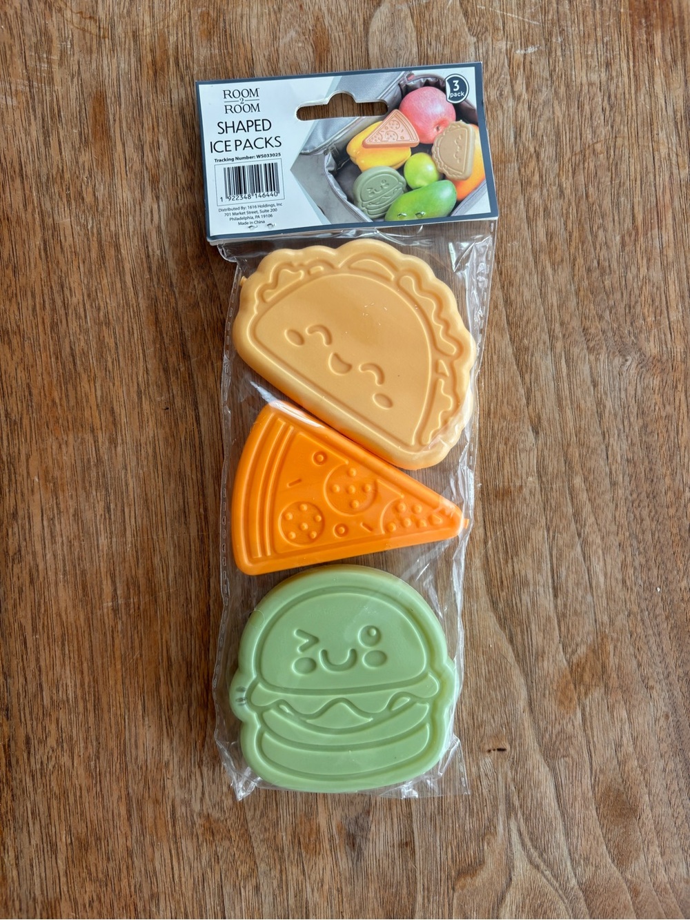 Ice Packs Taco Pizza and Burger Cute Kawaii style for lunchboxes or coolers - Picture 4 of 6